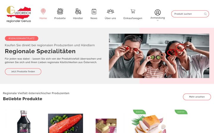 Screenshot of gustoreich.at