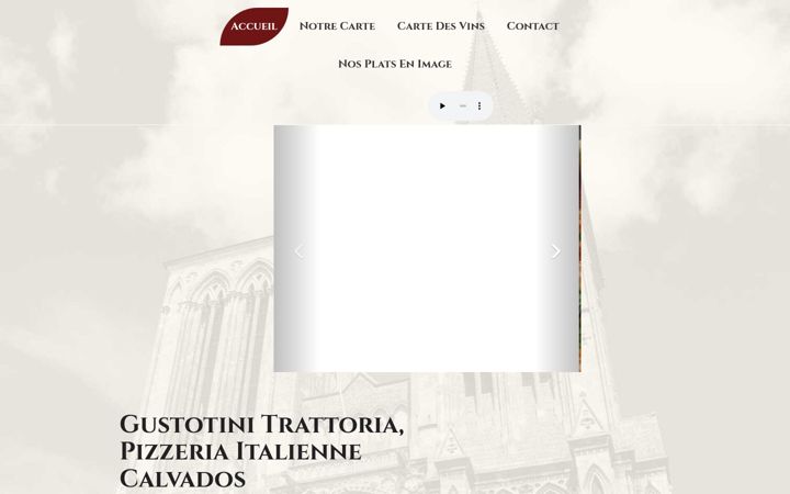 Screenshot of gustotini-trattoria.fr