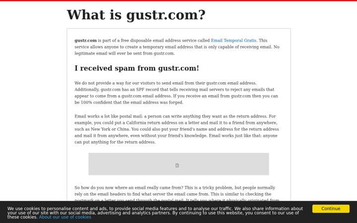 Screenshot of gustr.com