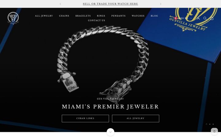 Screenshot of gusvillajewelry.com