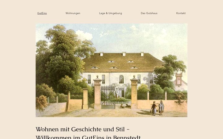 Screenshot of gut-eins.com