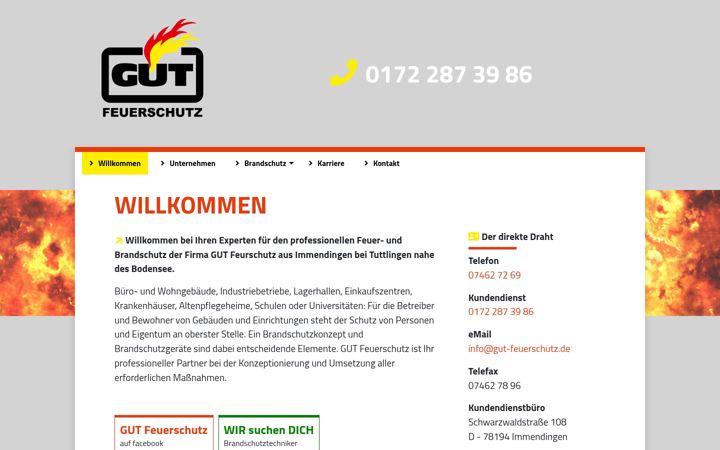Screenshot of gut-feuerschutz.de