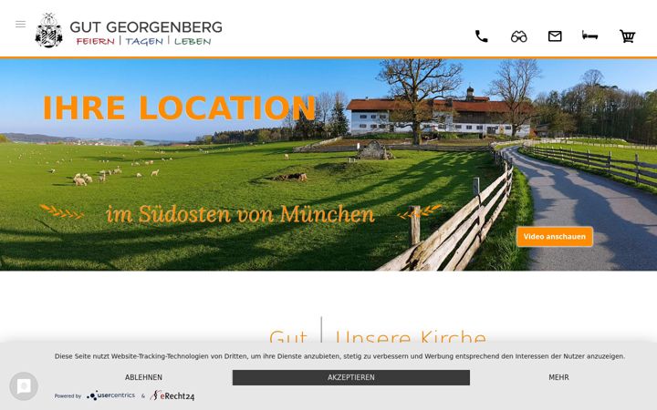 Screenshot of gut-georgenberg.de