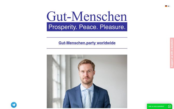 Screenshot of gut-menschen.party