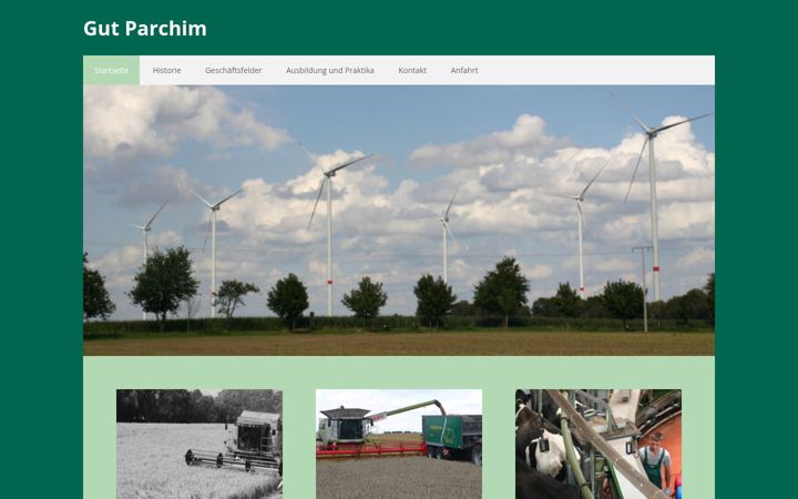 Screenshot of gut-parchim.de