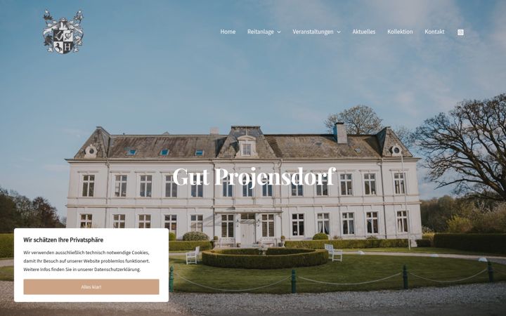 Screenshot of gut-projensdorf.de
