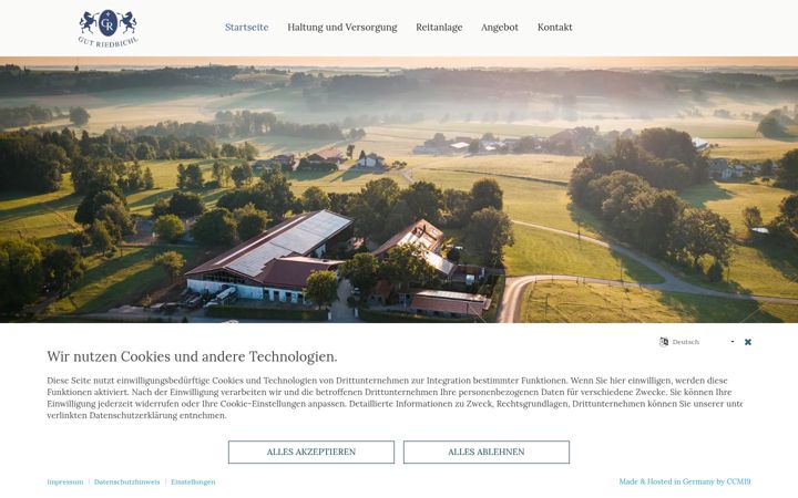 Screenshot of gut-riedbichl.de