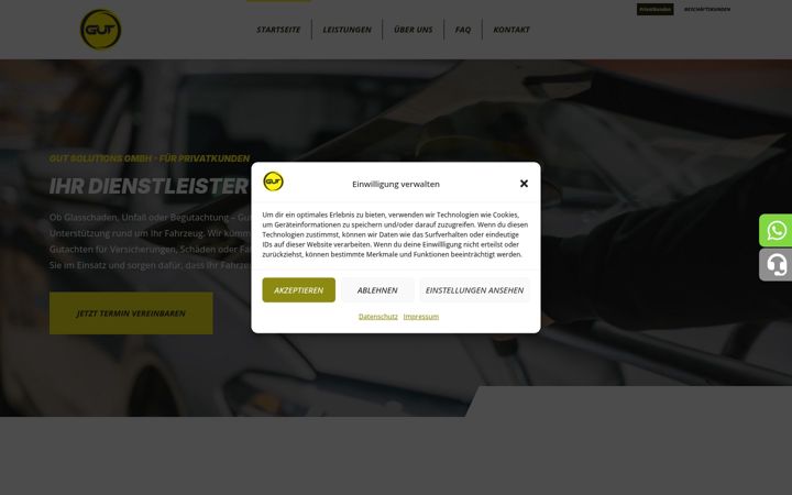Screenshot of gut-solutions.de