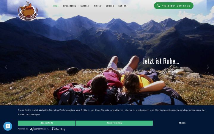 Screenshot of gut-sonnbichl.at