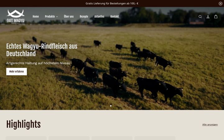 Screenshot of gut-wagyu.de