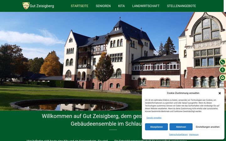 Screenshot of gut-zeisigberg.de
