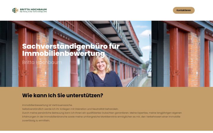 Screenshot of gutachten-hochbaum.de