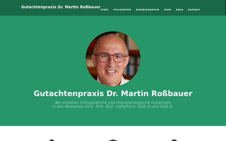 Screenshot of gutachten-orthopaedie-rheumatologie.de