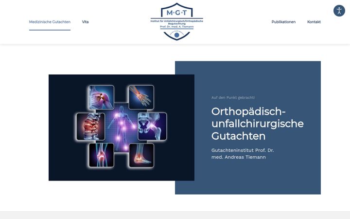 Screenshot of gutachteninstitut-tiemann.de