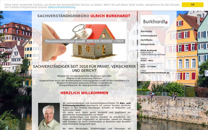 Screenshot of gutachter-burkhardt.de