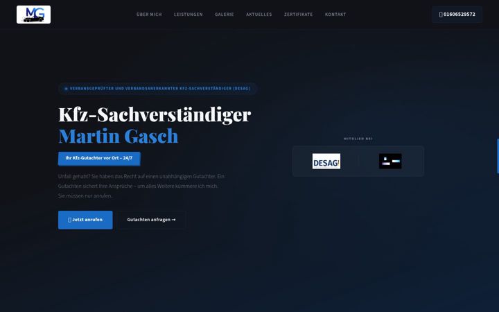 Screenshot of gutachter-gasch.de
