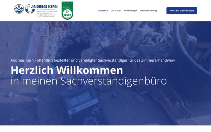 Screenshot of gutachter-kern.de