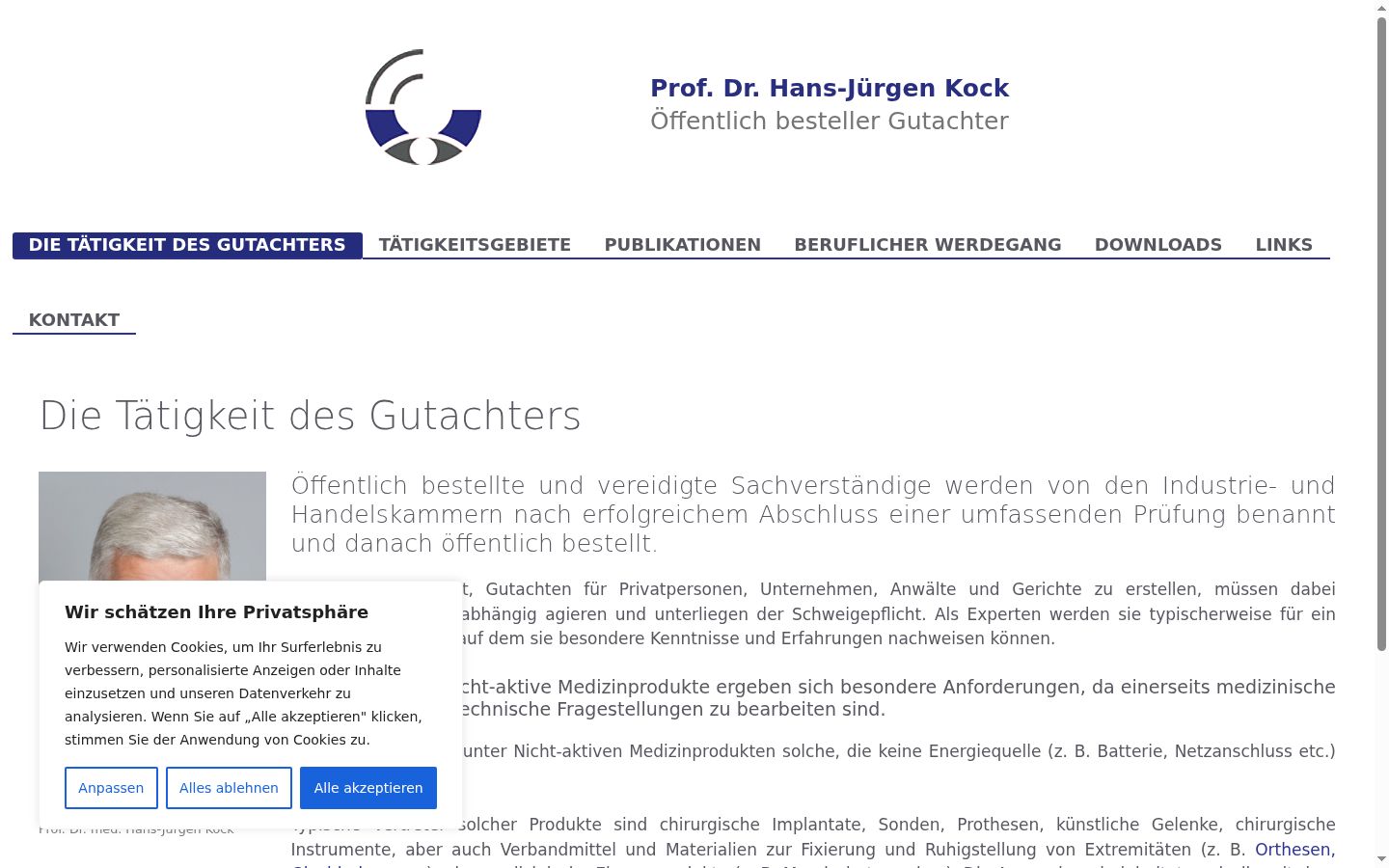 Screenshot tal-banner tal-kunsens muri qabel kwalunkwe interazzjoni