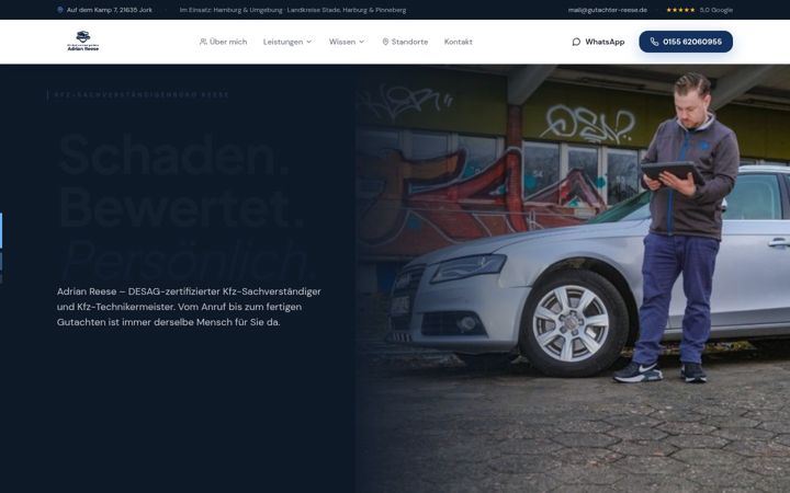 Screenshot of gutachter-reese.de