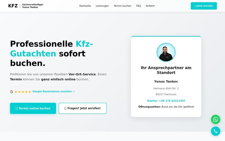 Screenshot of gutachter-tankoc.de