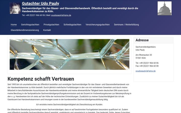 Screenshot of gutachter-udo-pauly.de