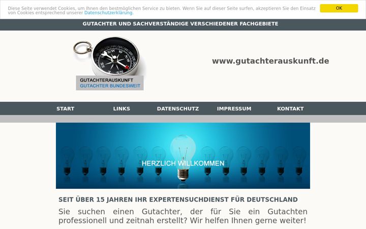 Screenshot of gutachterauskunft.de