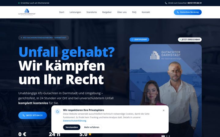 Screenshot of gutachterdarmstadt.de