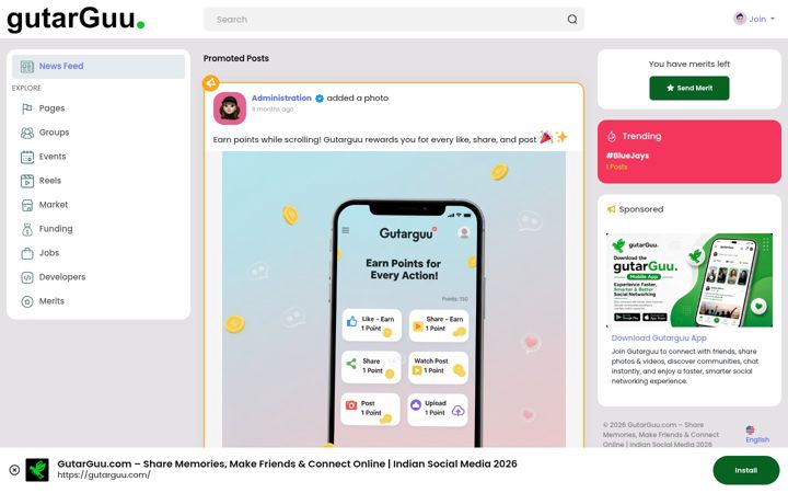 Screenshot of gutarguu.com