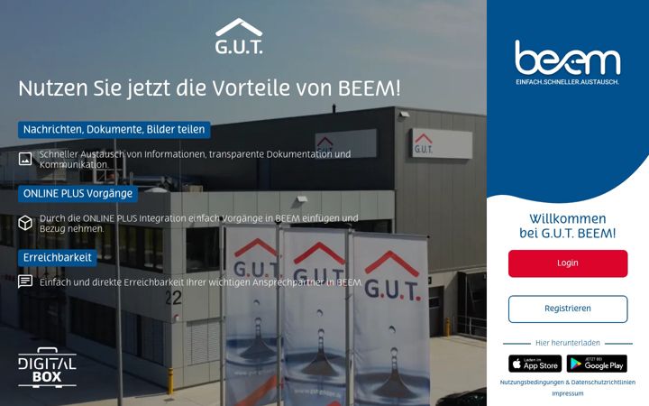 Screenshot of gutbeem-staging.de