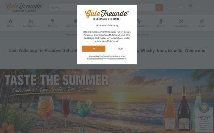Screenshot of gute-freunde.de