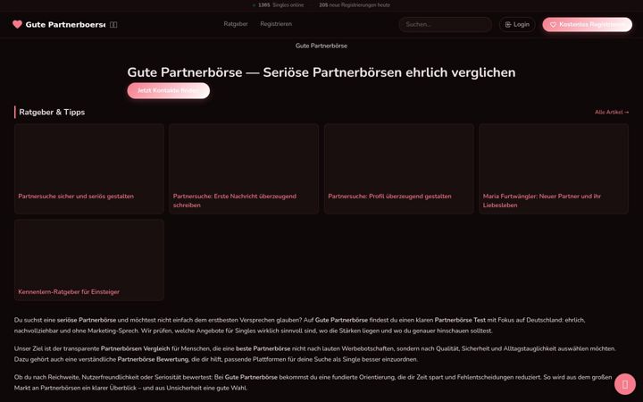 Screenshot of gute-partnerboerse.de