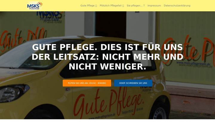 Screenshot of gute-pflege.org