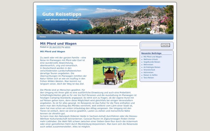 Screenshot of gute-reisetipps.de