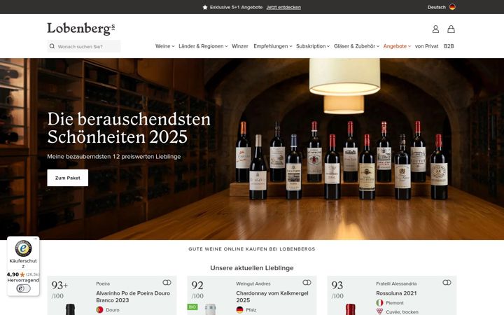 Screenshot of gute-weine.de