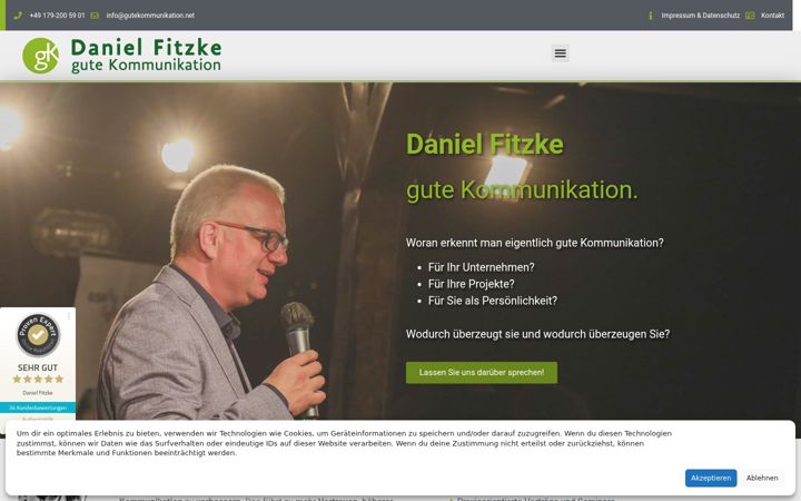 Screenshot of gutekommunikation.net