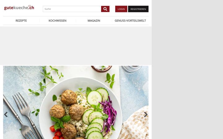 Screenshot of gutekueche.ch