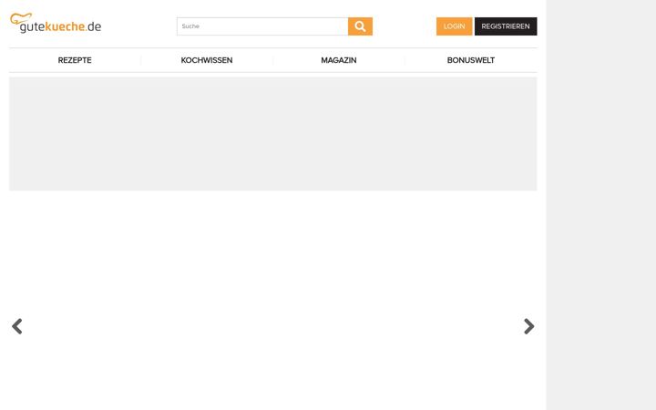 Screenshot of gutekueche.de