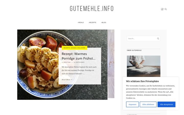 Screenshot of gutemehle.info