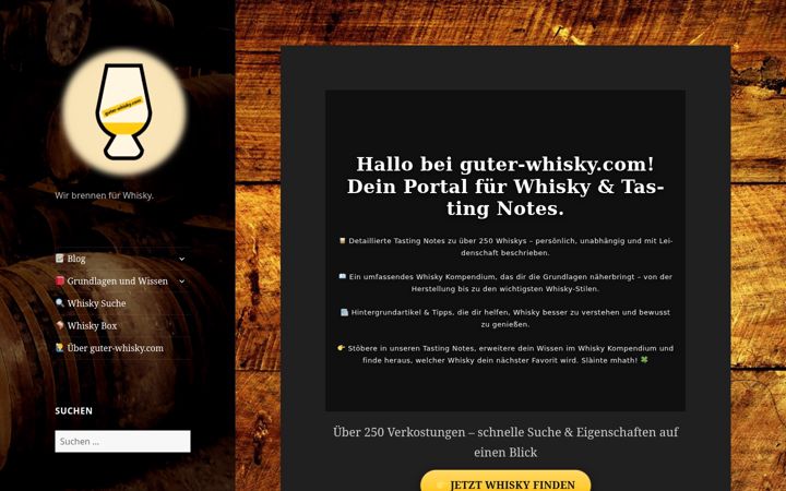 Screenshot of guter-whisky.com