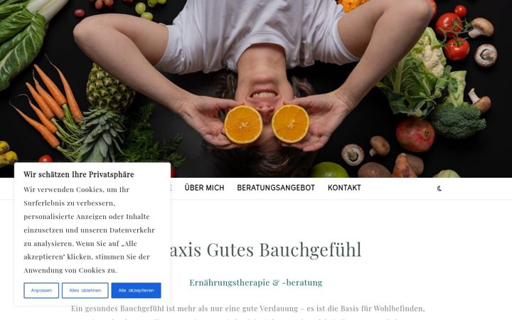 Screenshot of gutesbauchgefuehl.com