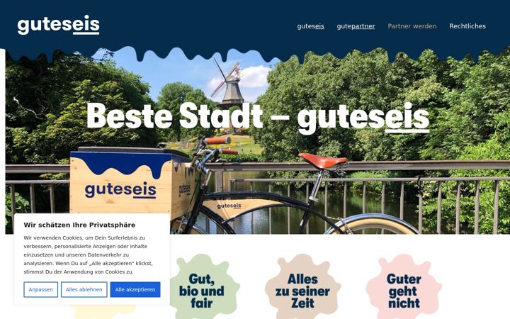 Screenshot of guteseis.de
