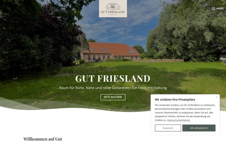 Screenshot of gutfriesland.com