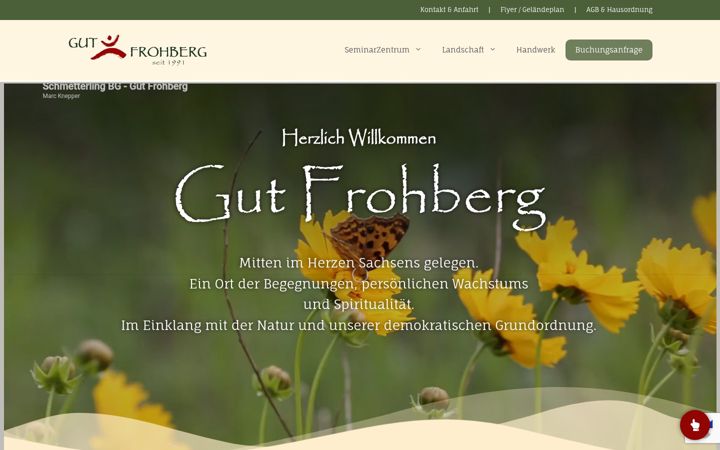 Screenshot of gutfrohberg.com