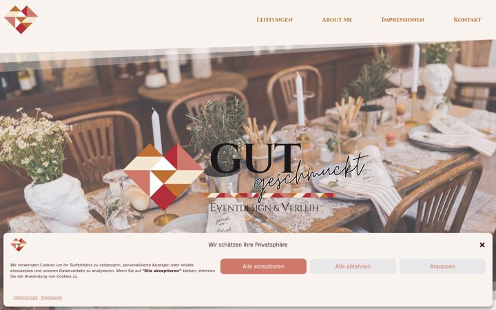 Screenshot of gutgeschmueckt.de