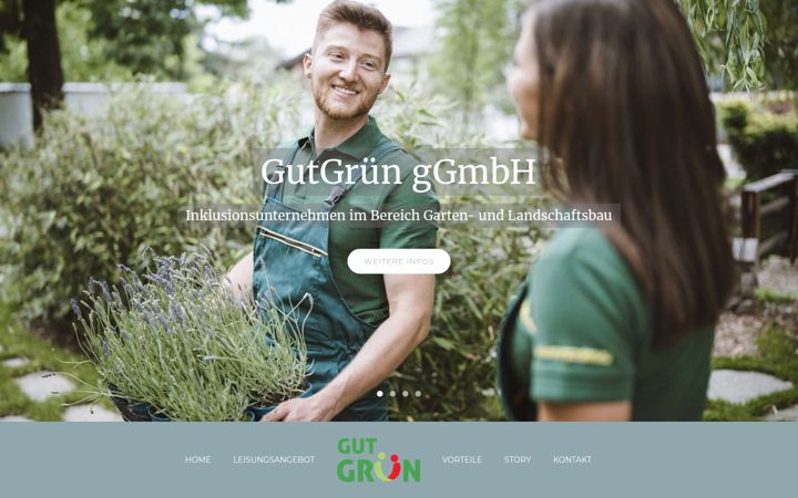 Screenshot of gutgruen-ggmbh.de