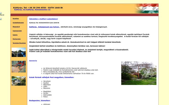 Screenshot of guth1640.hu