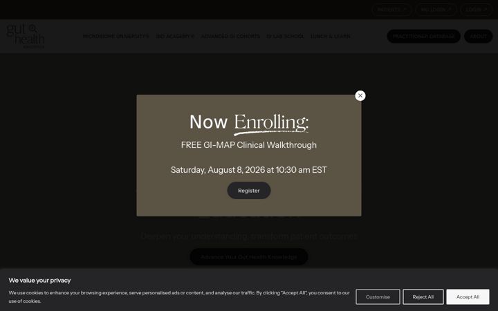 Screenshot of guthealtheducation.com