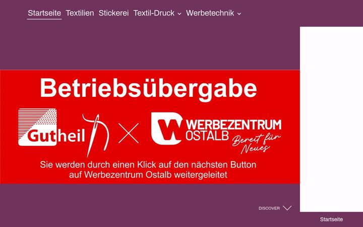 Screenshot of gutheil.eu