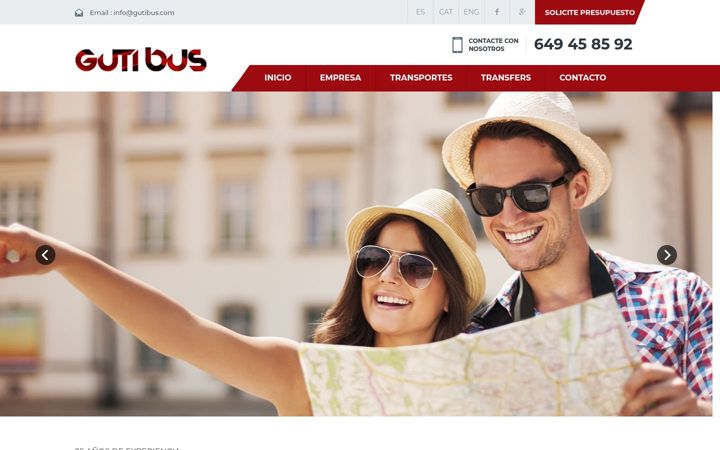 Screenshot of gutibus.com