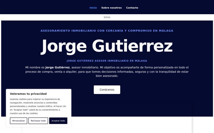 Screenshot of gutierrezasesor.com